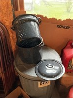 Granite steamer pot with lid