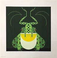 Charles Harper Lithograph, Frog Eat Frog