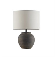 Hookston Black 18 in. Ceramic Table Lamp with