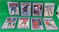 7x 1982-83 O-Pee-Chee Hockey Cards Mullen RC Bossy