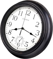 12 Inch Indoor Outdoor Clock Retro