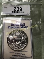 Berlin Wall  Sterling Freedom Medal