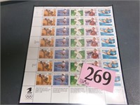 US STAMPS US OLYMPIAN MINT SHEET