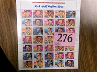 US STAMPS ROCK N ROLL RHYTHM AND BLUES MINT SHEET
