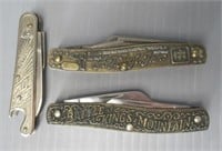 (3) Pocket knives, North Carolina measures 4"