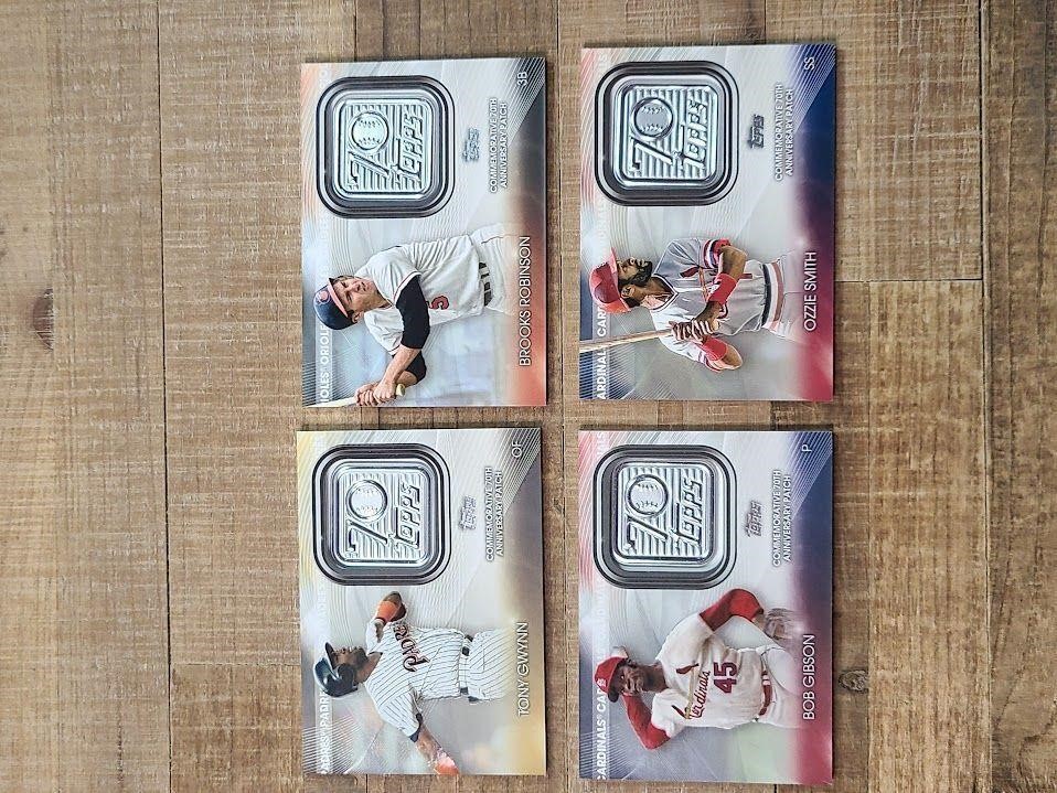 4 Patch card Brooks Robinson Tony Gwynn Bob Gibson