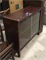 Vintage mid century modern record cabinet with