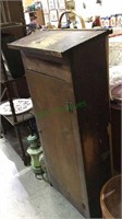 Antique wooden pastors podium - door on back opens