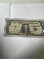 Early 1957 B Series $1 Silver Certificate Bill VF