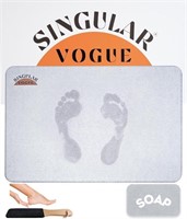 $18  Stone Bath Mat (23.5 x 15 Grey)