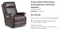 WR94 LaZBoy Leather Match Power Rocking Recliner