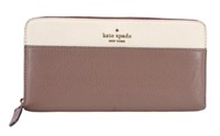 Kate Spade Cream & Taupe Long Wallet