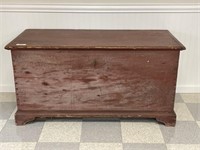 Country Painted Dovetailed Blanket Box