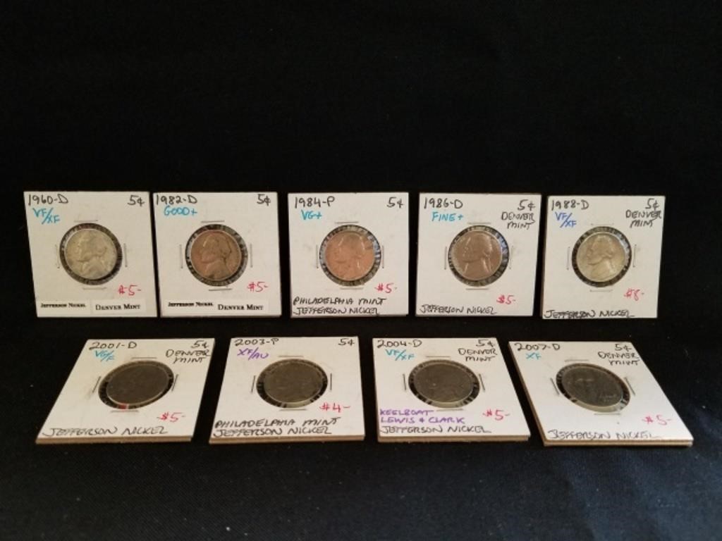 Lot of Coins: 1960-D Denver Mint Jefferson