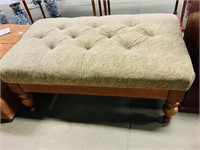 Wooden base Upholstered Ottoman