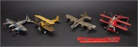 WWI WWII Metal Bomber Plane Collection