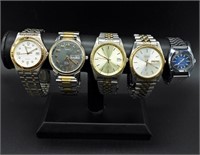 5 TWO TONE MEN'S WATCHES