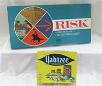 Yahtzee and Risk Games - New In Box NOS