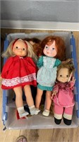 Fisher Price dolls, 18+, played with condition,