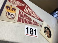 Pennant flags - 2 - Kansas City Monarchs and