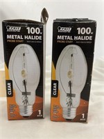 2 100-Watt Metal Halide Bulbs