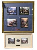 2 Sets of Framed Thomas Kinkade Prints
