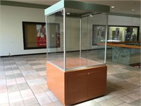 3 Lighted Glass Display Cases