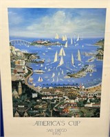 America’s Cup San Diego 1992 In Blue Frame