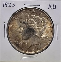 1923 Peace Dollar AU