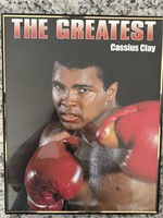 Vintage Mohammad Ali poster Cassius Clay framed