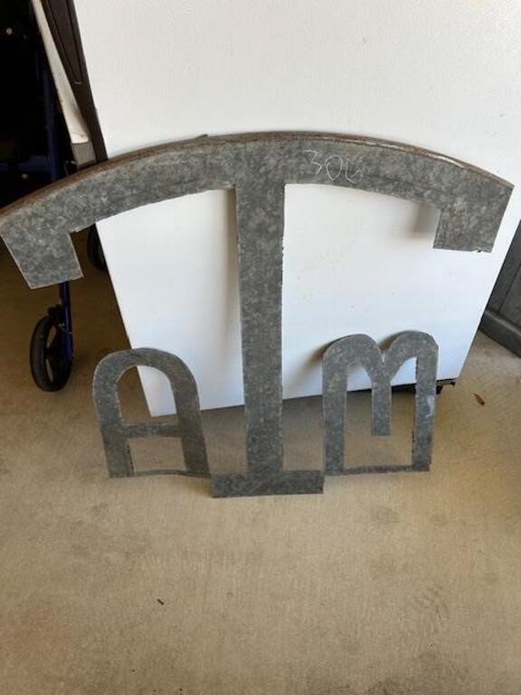 Texas A&M Metal Cut Out Sign