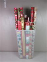 Christmas Wrapping Paper & Storage Bin