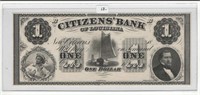 18?? Citizens Bank of Louisiana $1 Script Note