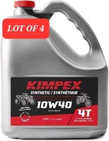 LOT OF 4 - Kimpex Synthetic Engine Oil Lubricant 1