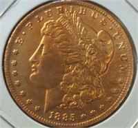 1 oz fine copper coin Liberty head