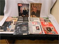 1960's Life & Post Magazines; Kennedy Assasination