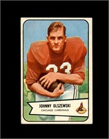 1954 Bowman #117 Johnny Olszewski VG to VG-EX+