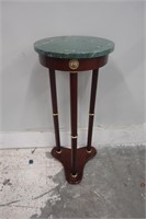 Green Marble Top Accent Table