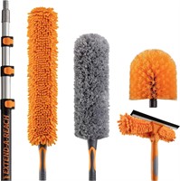 30 Foot High Reach Duster Kit with 7-24 ft Pole