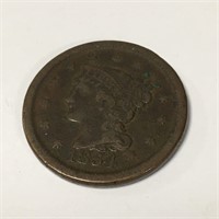 1854 Large Cent