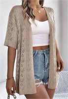 *NEW*Women's Hollow Knit Cardigan, M*