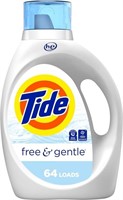 Tide Free & Gentle Liquid Detergent, 64 loads