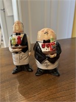 Vintage Butlers Dinner is Served S&P Shakers