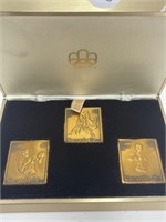 1976 Olympics Commemorative Medallions - set of 3