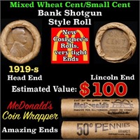 Lincoln Wheat Cent 1c Mixed Roll Orig Brandt McDon