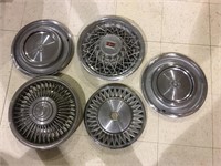 LOT OF 5 HUBCAPS