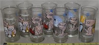 (7) Vtg Pizza Hut E.T. Collector Character Glasses