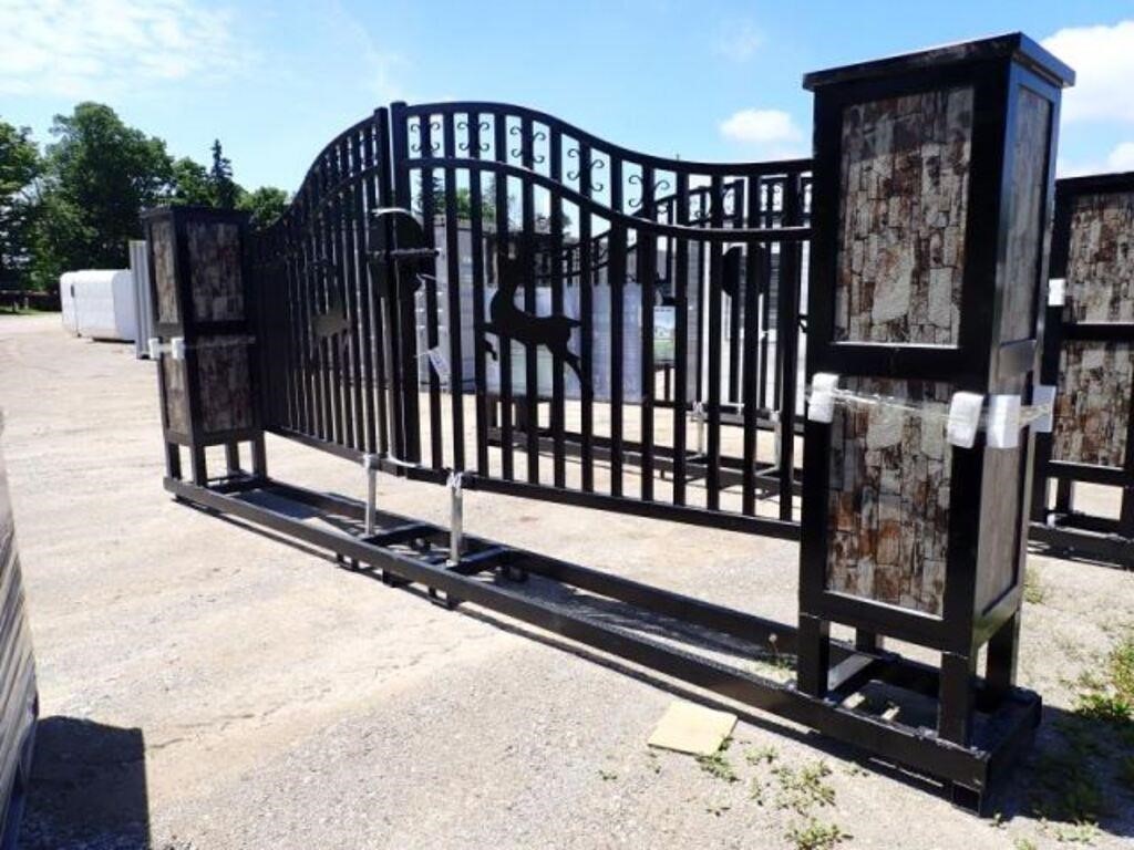 UNUSED Iron Gate - Gate Pier Design (Deer) MMPU101