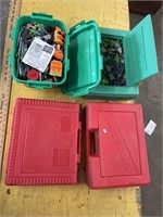 Knex toys and empty cases