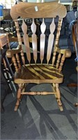 Vintage wooden rocking chair